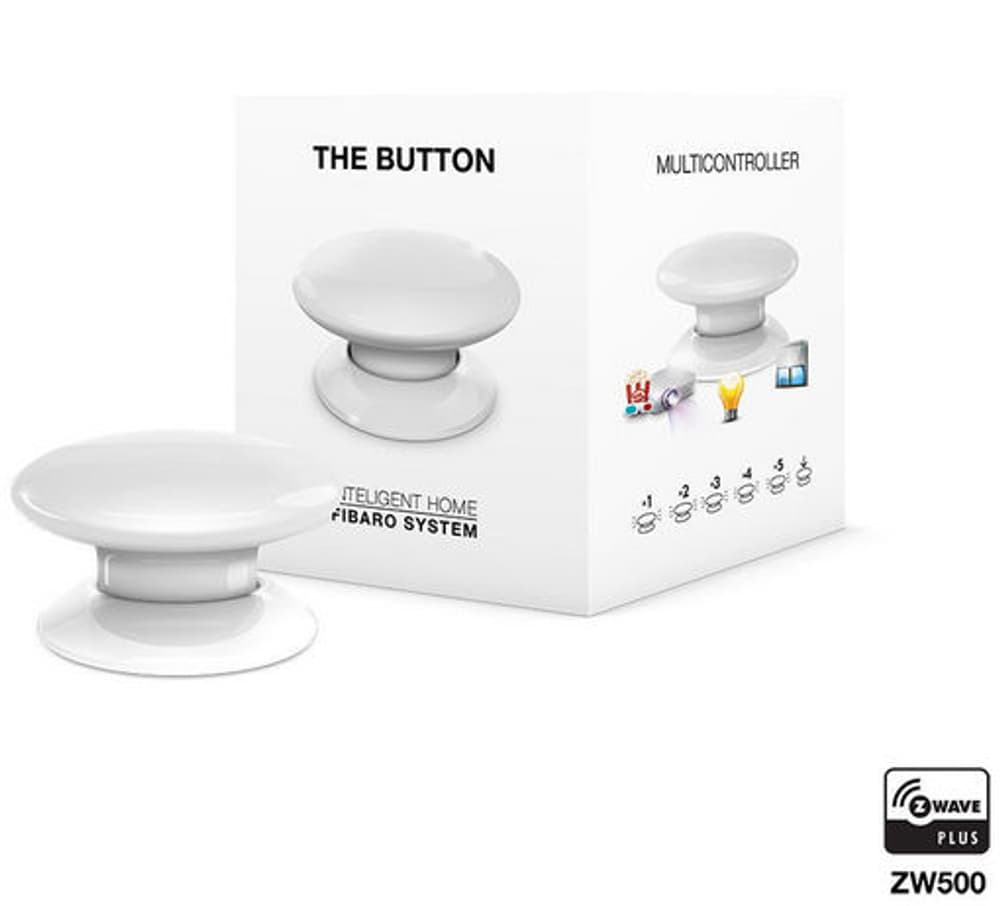 Z-Wave Button blanche Contrôleur de maison intelligente Fibaro 785300132237 Photo no. 1
