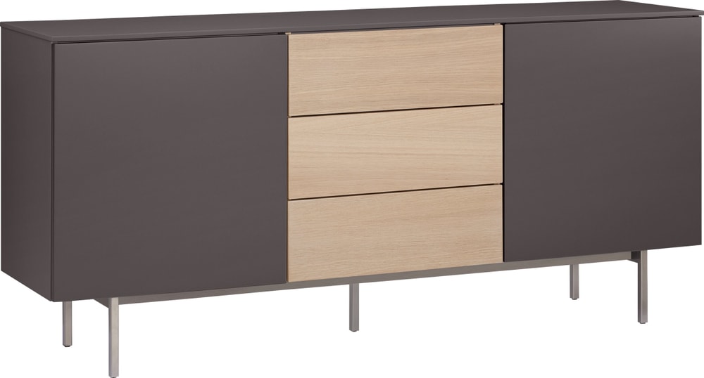 TILL Sideboard TILL Sideboard 400860100000 Grösse B: 168.0 cm x T: 41.0 cm x H: 77.0 cm Farbe Dunkelgrau Bild Nr. 1