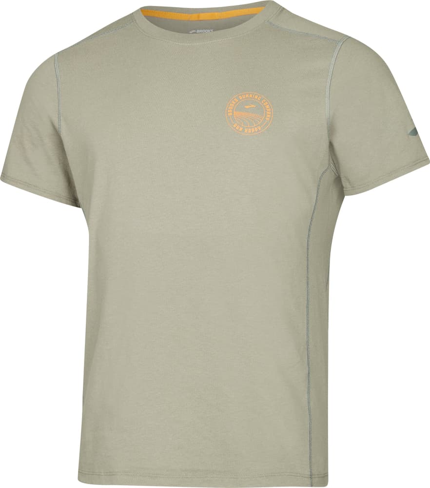 Distance SS 2.0 T-shirt Brooks 467713500377 Taille S Couleur bourbe Photo no. 1