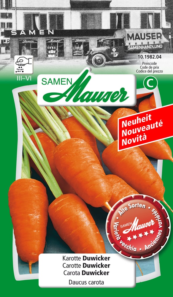 Carotte Duwicker Semences de legumes Samen Mauser 650157500000 Photo no. 1