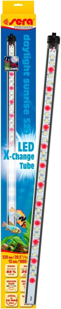 Source lumineuse LED X-Change Tube DS, 520 mm Technique d'aquariophilie sera 785302400637 Photo no. 1