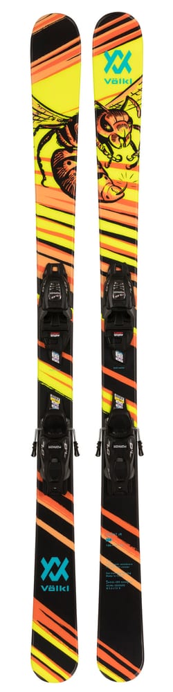 Revolt JR inkl. 7.0 VMotion GW Skis pour enfant avec fixations Völkl 493617412850 Couleur jaune Longueur 128 Photo no. 1