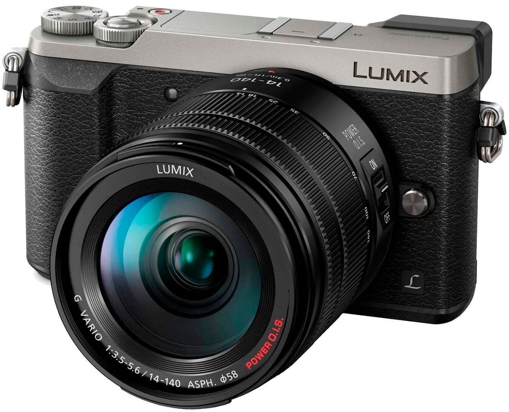 Lumix GX80 14-140mm argent (DMC-GX80HEGS) Kit appareil photo hybride Panasonic 78530012605517 Photo n°. 1