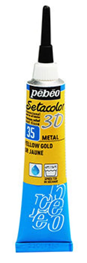 Sétacolor 3D 20ml Metal Colore tessile Pebeo 665469400000 Colore Oro Giallo N. figura 1