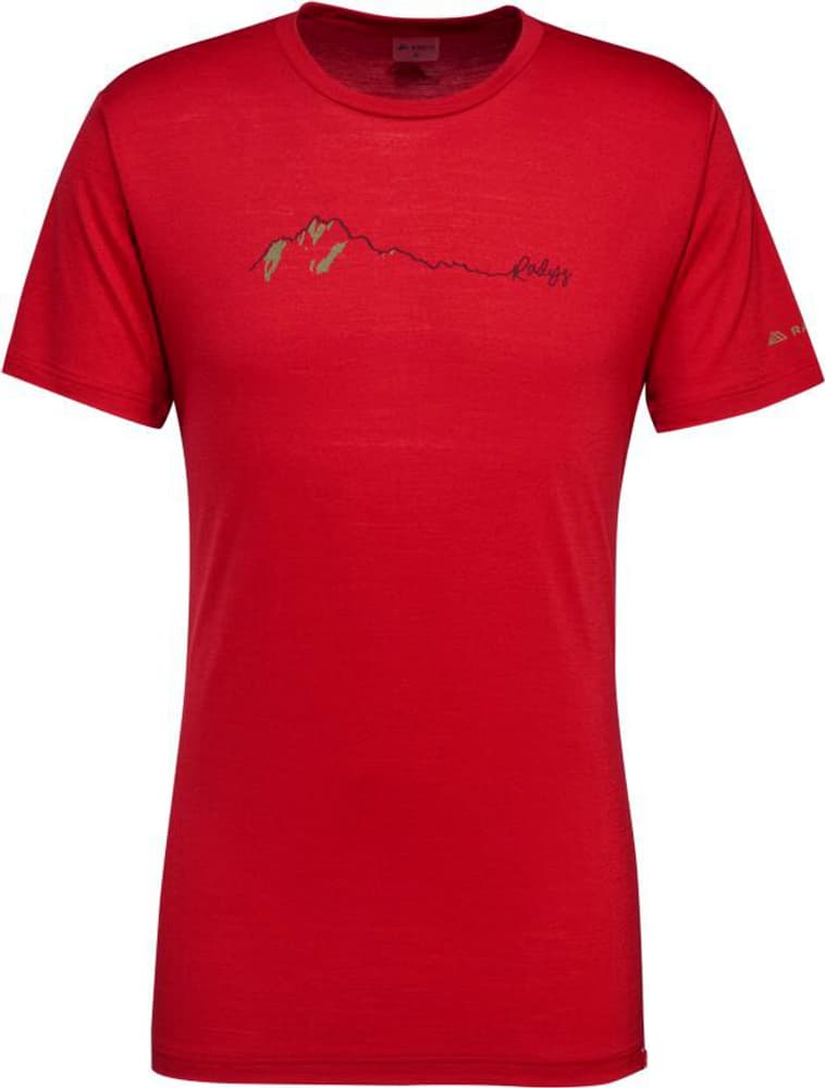 R5 Light Merino Ridge T Shirt RADYS 469417600333 Taille S Couleur rouge foncé Photo no. 1