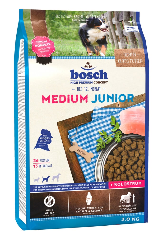Medium Junior, 3 kg Aliments secs bosch HPC 658283800000 Photo no. 1