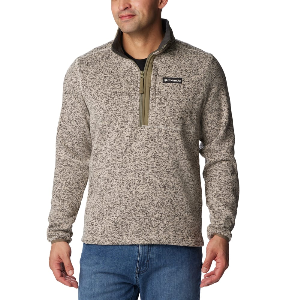 Sweater Weather™ Half Zip Giacca in pile Columbia 467591200581 Taglie L Colore grigio chiaro N. figura 1
