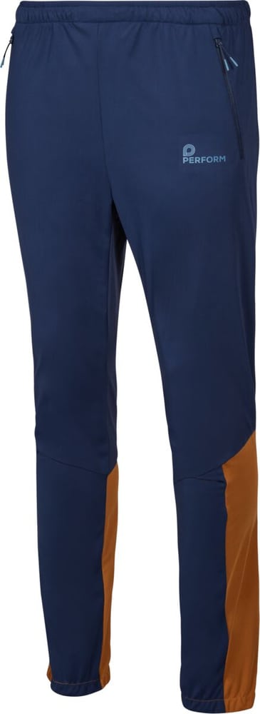 Pantalon Pantalon de ski de fond Perform 498558100522 Taille L Couleur bleu foncé Photo no. 1