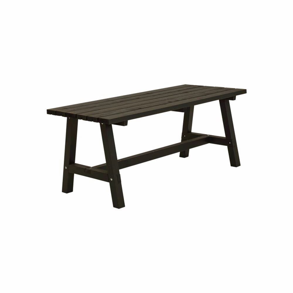 Country Table à planches 177x75x72 cm - Teinté noir Table de jardin PLUS 662211300000 Photo no. 1