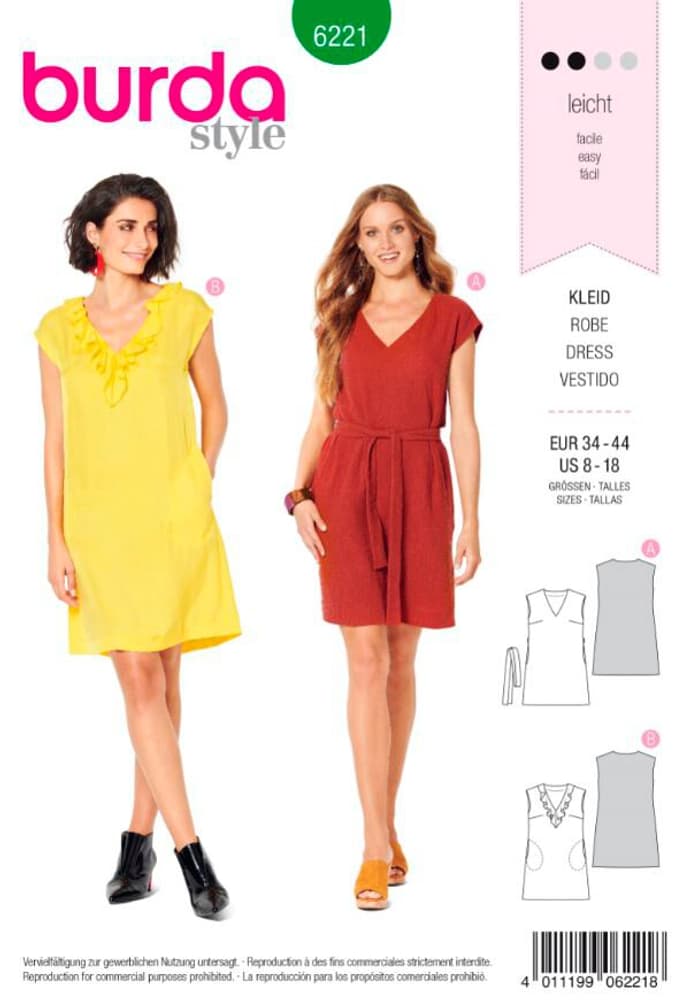 Schnittmuster, Kleid Schnittmuster burda 669700125047 Bild Nr. 1