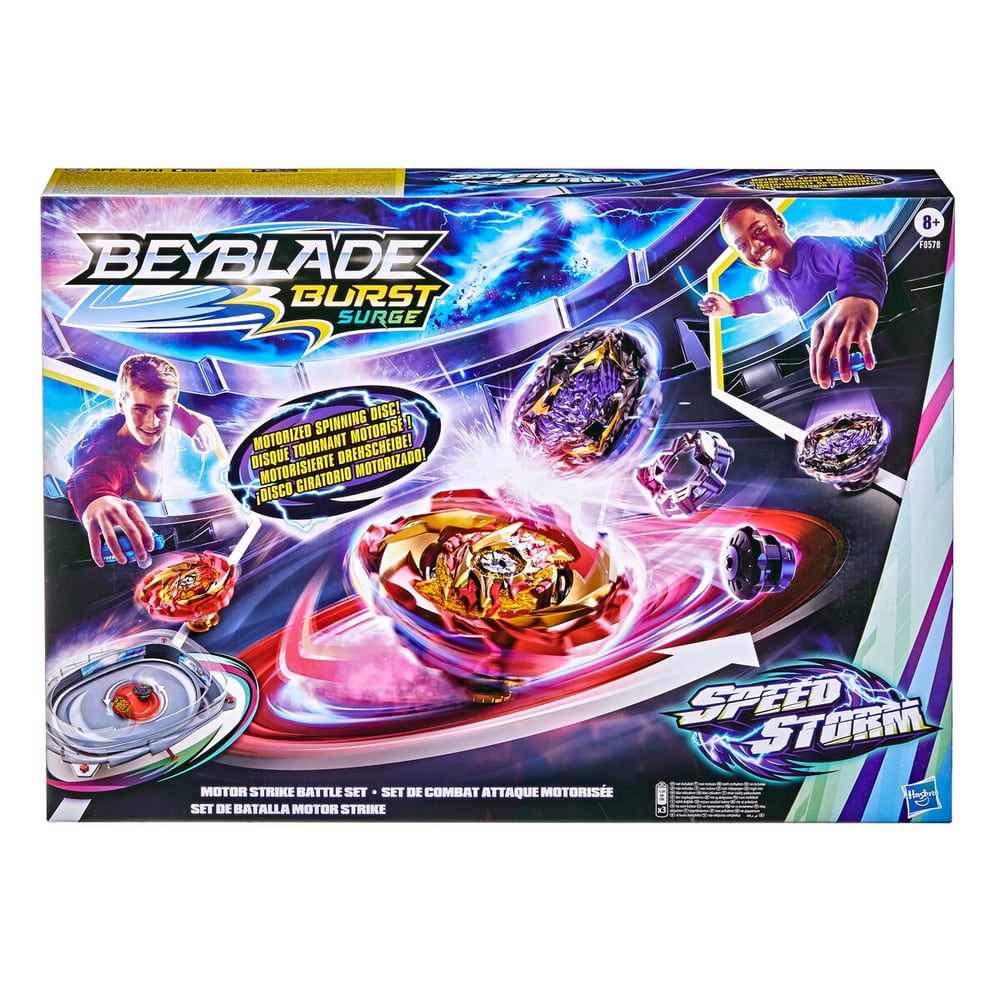 Speedstorm Motor Strike Battle Set Set di giocattoli Beyblade 747724600000 N. figura 1