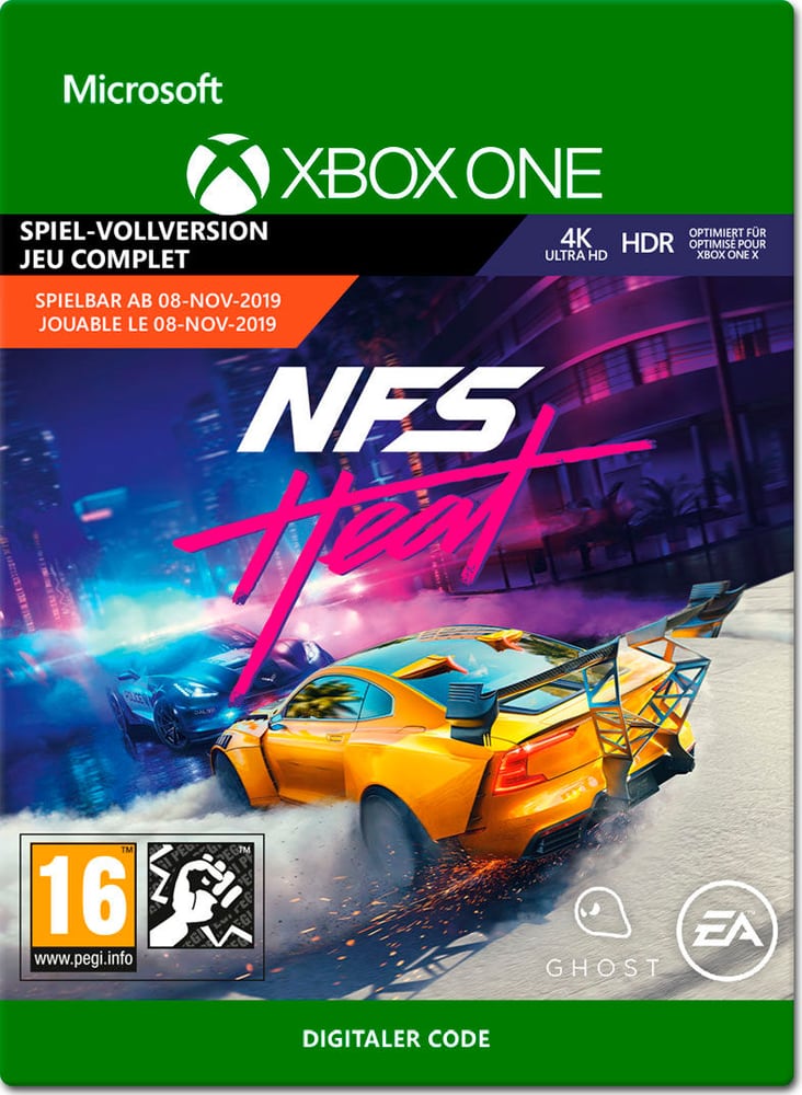 Xbox One - Need for Speed Heat Jeu vidéo (téléchargement) 785300148238 Photo no. 1