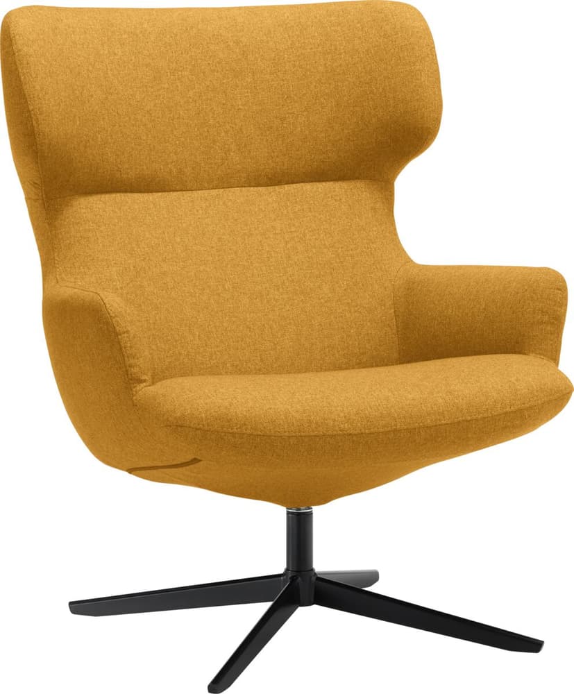 ELVY Fauteuil 403900507050 Dimensions L: 81.0 cm x P: 90.0 cm x H: 96.5 cm Couleur Jaune Photo no. 1