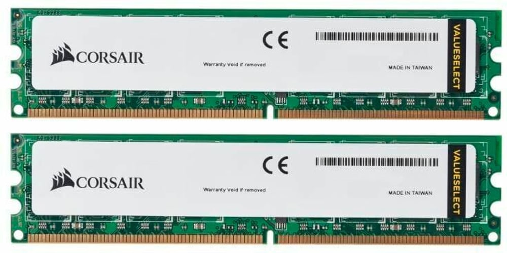 DDR3-RAM ValueSelect 1333 MHz 2x 4 GB Mémoire vive Corsair 785302410684 Photo no. 1
