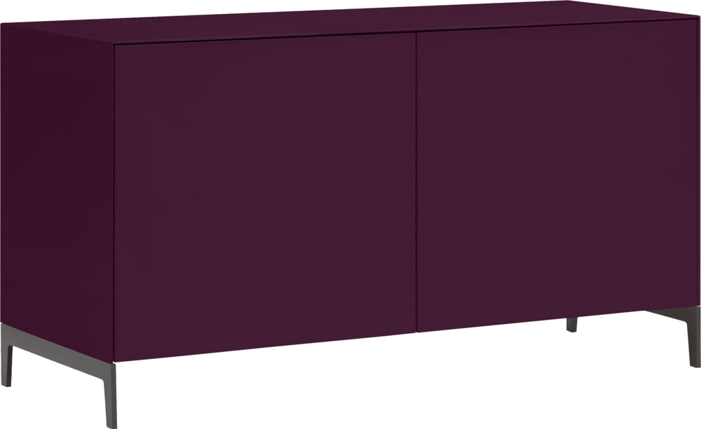 LUX Sideboard LUX Sideboard 400845200000 Grösse B: 120.0 cm x T: 46.0 cm x H: 68.0 cm Farbe Aubergine Bild Nr. 1