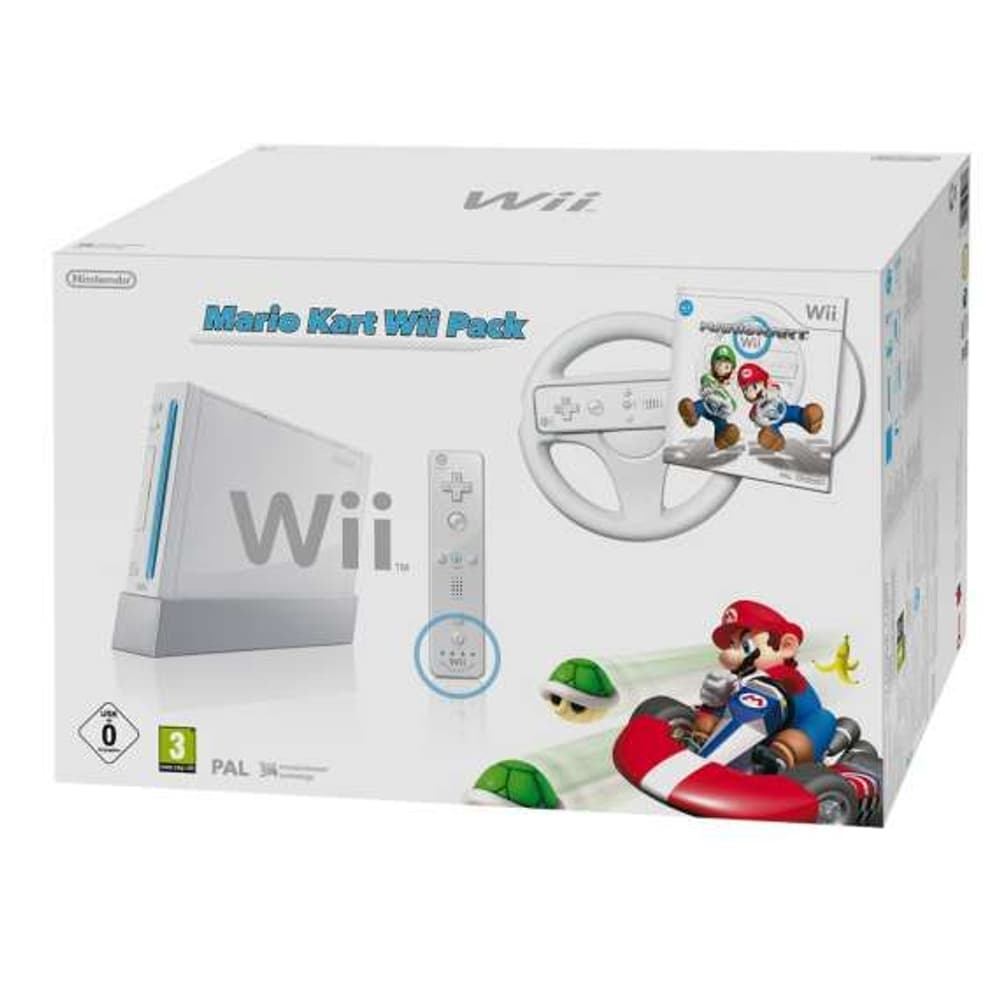I Wii blanc Mario Kart+Wheel Nintendo 78540800000011 Photo n°. 1