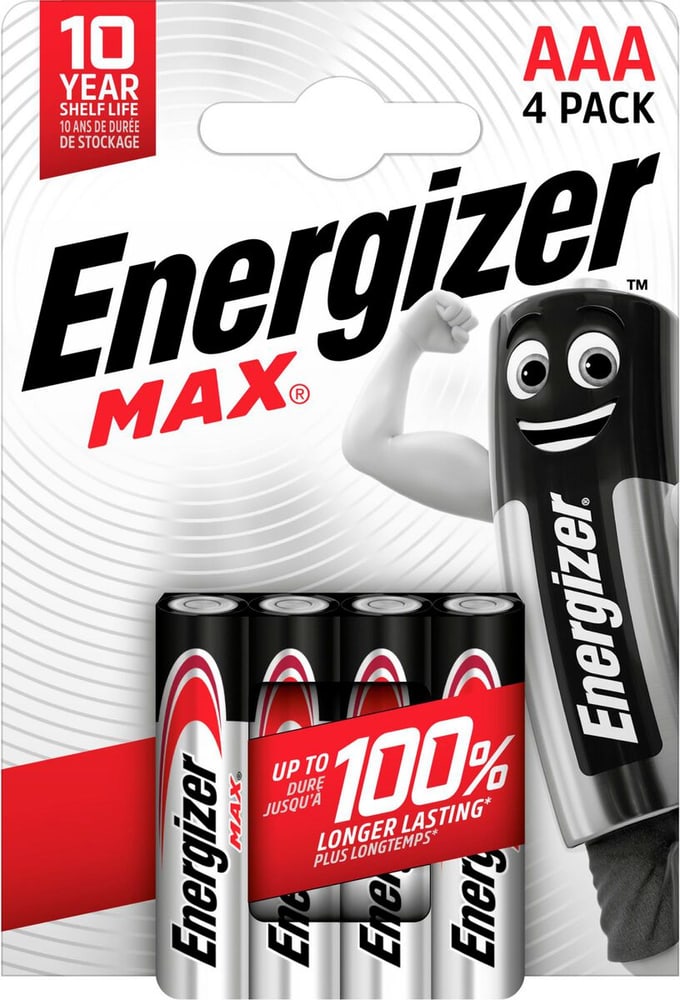MAX AAA/LR03 4p. Batteria Energizer 704756800000 N. figura 1