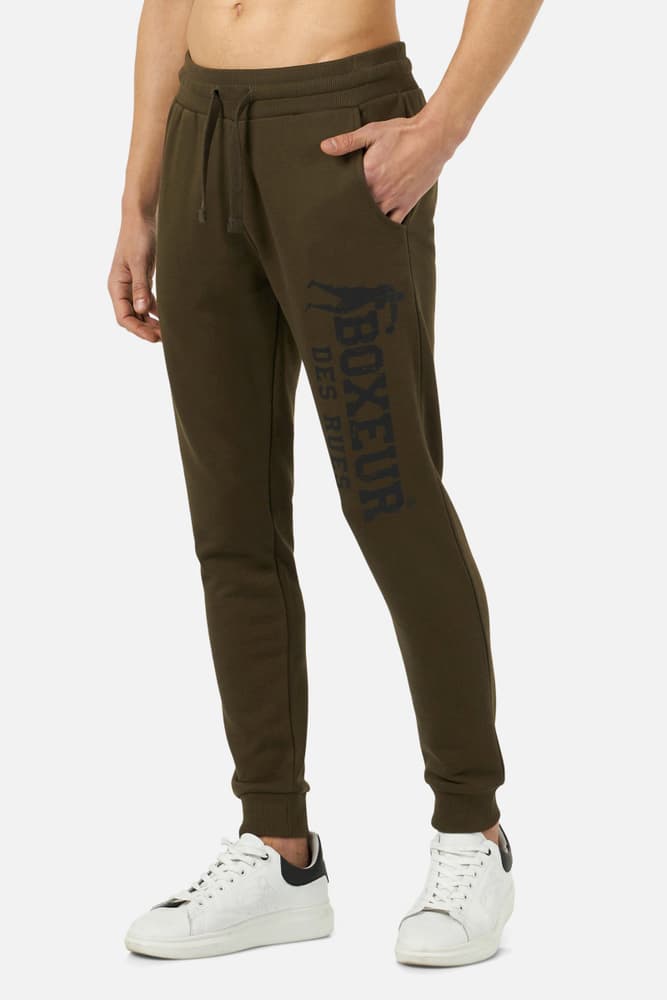 Slim Fit Sweatpant With Logo Pantalon de survêtement Boxeur des Rues 472695200367 Taille S Couleur olive Photo no. 1