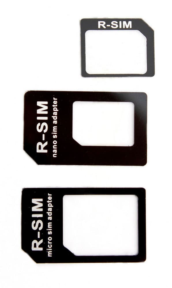 Adattatore Nano + Micro SIM nero Adattatore SIM XQISIT 798055600000 N. figura 1