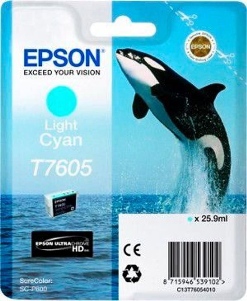 T7605 light cyan Cartuccia d'inchiostro Epson 798535000000 N. figura 1