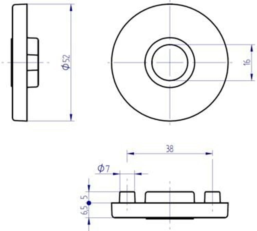 Drücker- und Schlüsselrosetten Rosette Werkstarck 669700110813 Bild Nr. 1