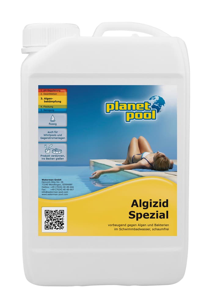 Alghicida speziale - Contraceptiva liquido Controllo delle alghe Planet Pool 647005800000 N. figura 1