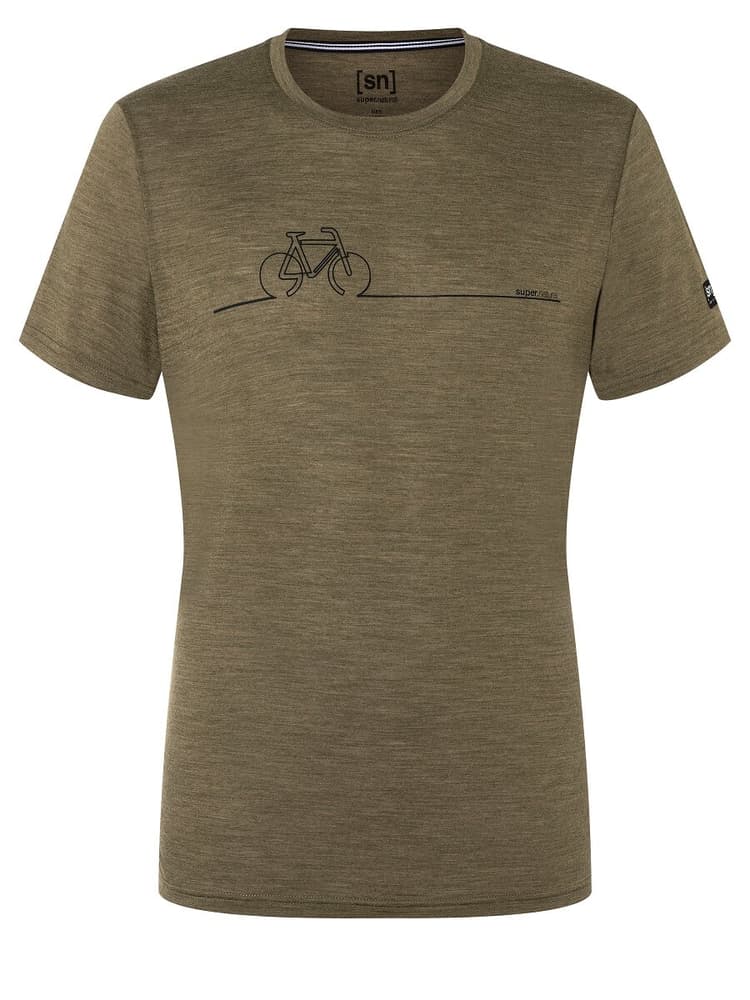 M BIKE LINE TEE T-shirt super.natural 468959400767 Taille XXL Couleur olive Photo no. 1
