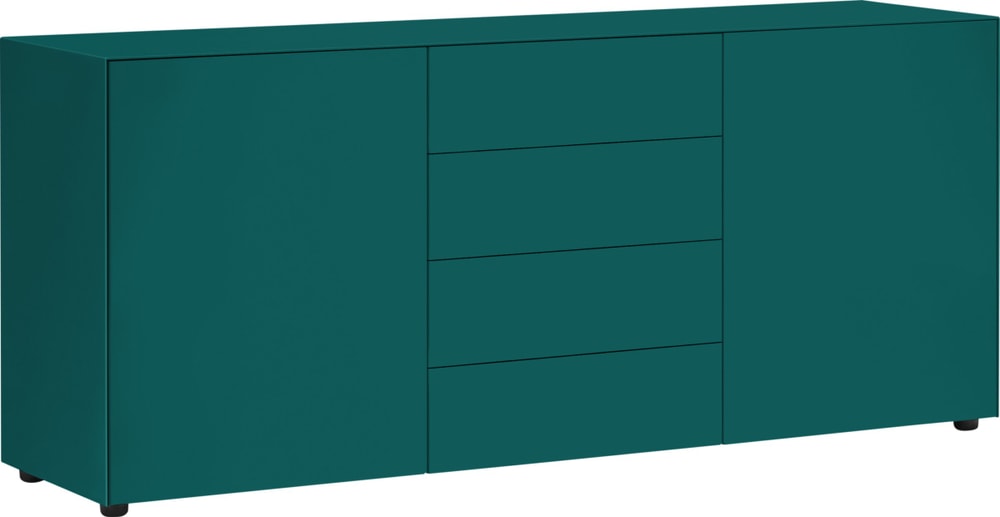 LUX Sideboard 400840800066 Dimensioni L: 180.0 cm x P: 46.0 cm x A: 74.5 cm Colore Petrolio N. figura 1