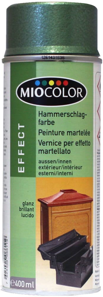 Hammerschlag Spray Effektlack Miocolor 660840200000 Farbe Grün Inhalt 400.0 ml Bild Nr. 1