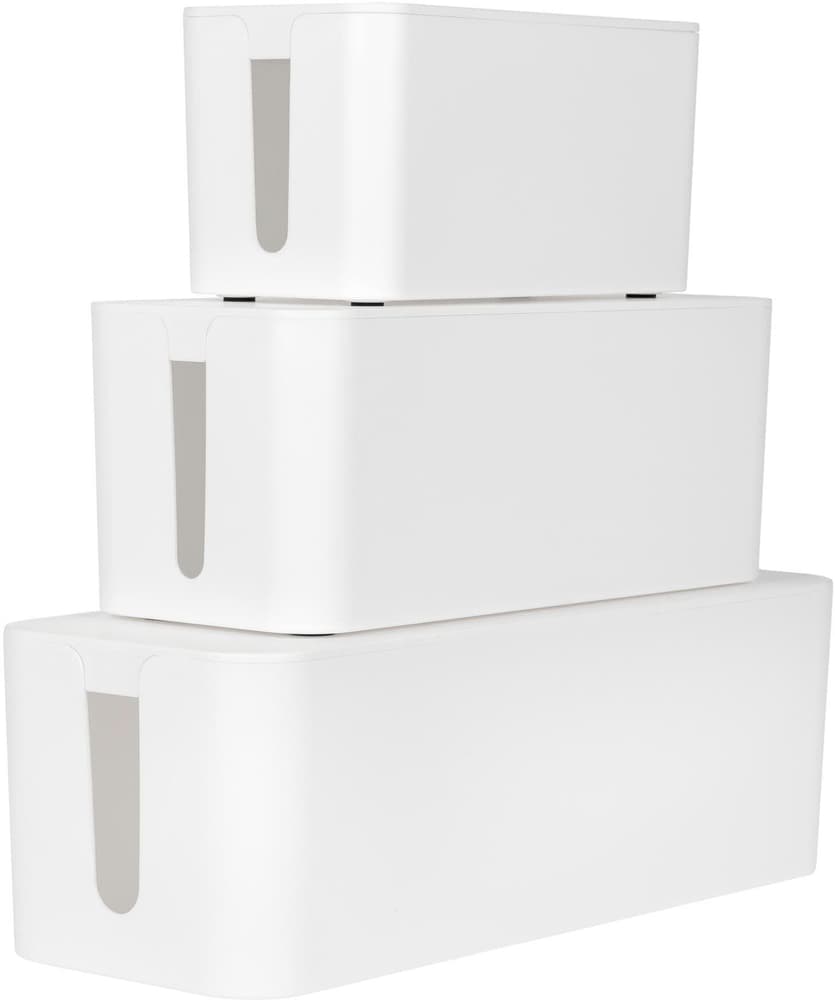 Set di 3 scatole per cavi bianco Contenitore avvolgicavo FTM 785302402103 N. figura 1