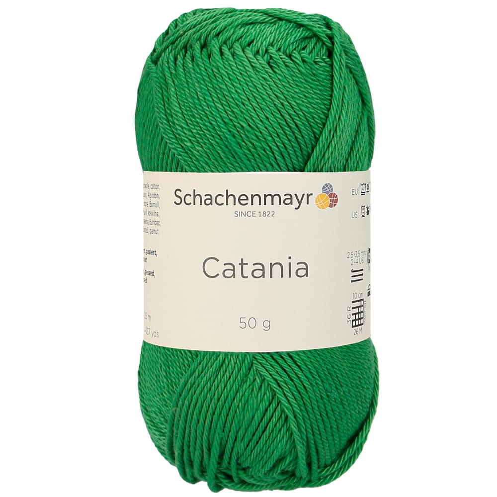 Lana Catania Lana vergine Schachenmayr 667089100025 Colore Verde Dimensioni L: 12.0 cm x L: 5.0 cm x A: 5.0 cm N. figura 1