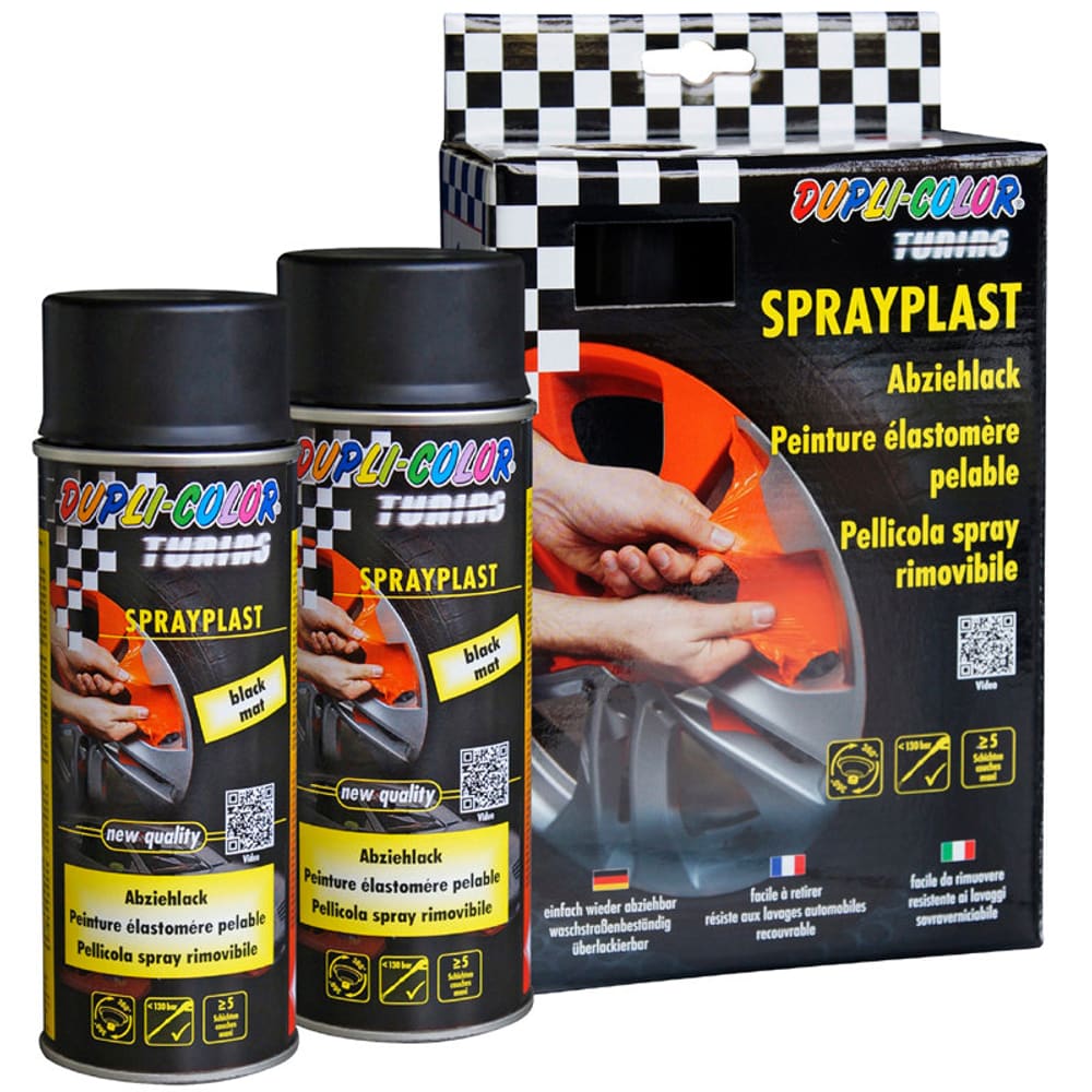 Sprayplast kit nero 400 ml Spray per cerchioni Dupli-Color 620836200000 N. figura 1