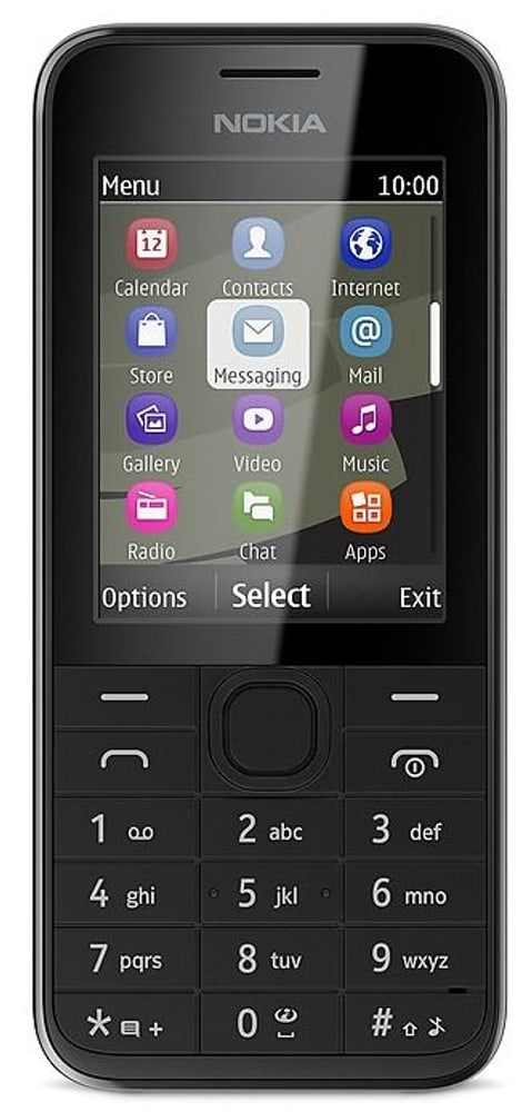 NOKIA 208 Téléphone portable noir Nokia 95110003598413 No. figura 1