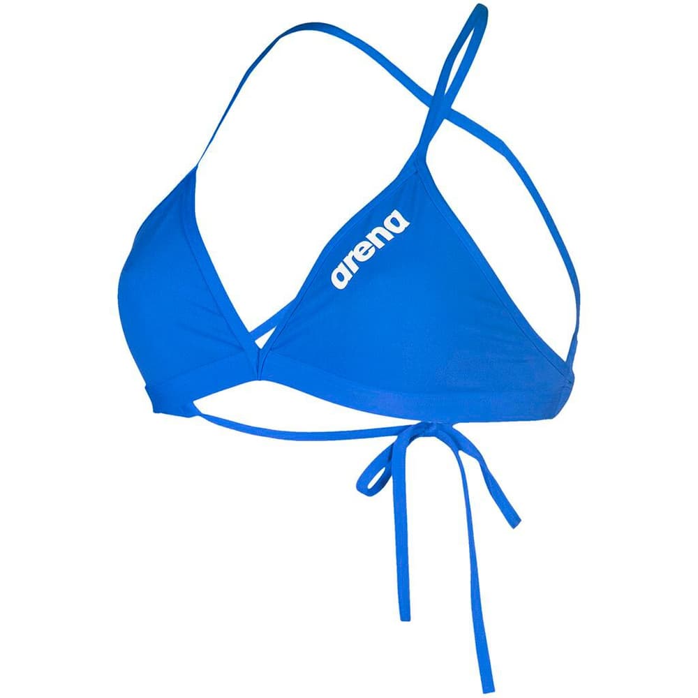 W Team Swim Top Tie Back Solid Parte superiore del bikini Arena 468557303446 Taglie 34 Colore blu reale N. figura 1