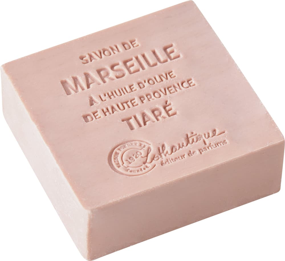 MARSEILLE Tiaré Savon 442086900138 Couleur Pink Dimensions L: 6.5 cm x P: 6.5 cm x H: 2.5 cm Photo no. 1