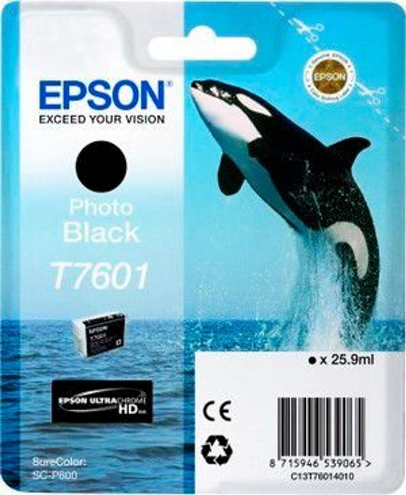 T7601 Tintenpatrone Photo Black Cartuccia d'inchiostro Epson 798534600000 N. figura 1