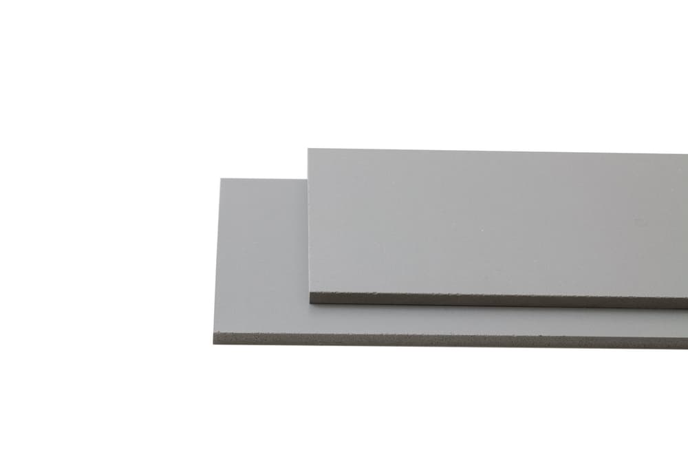 PVC-Flachplatten opak, geschäumt 676411500000 Farbe Grau Dimension L: 1000.0 mm x B: 1200.0 mm x H: 4.0 mm Bild Nr. 1