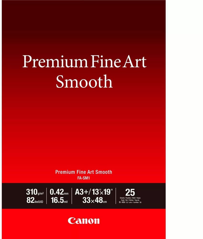 Premium Paper 310g A3+ FASM2A3+ Fine Art Smooth Carta per fotocopie Canon 785302434114 N. figura 1