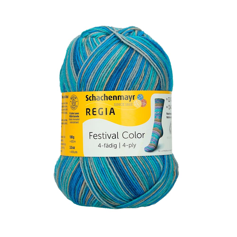 Sockenwolle Regia Sockenwolle 667091400060 Farbe Bunt Grösse L: 16.0 cm x B: 13.0 cm x H: 8.0 cm Bild Nr. 1
