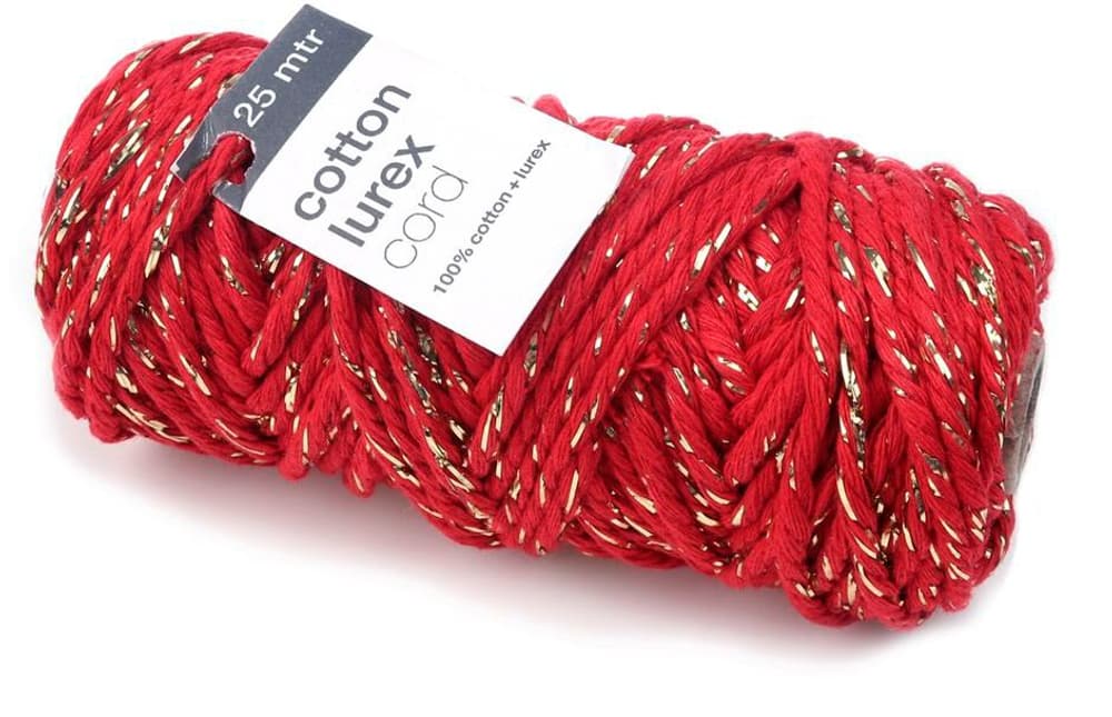 COTTON LUREKT Kordel Geschenkband 655889800030 Farbe Rot Bild Nr. 1