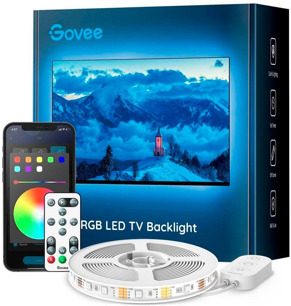 TV LED Backlight RGB 46"-60" Bluetooth Lampadina Govee 785302426105 N. figura 1