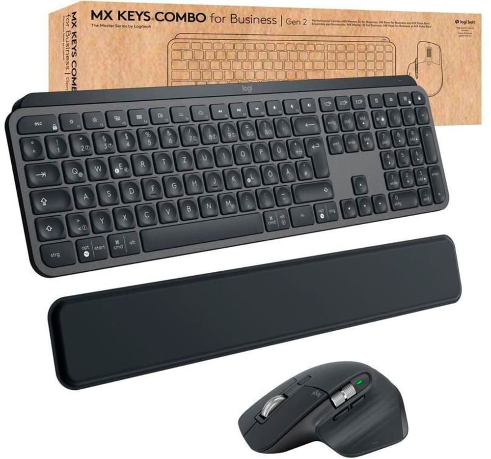 MX Keys Combo for Business 2. Gen Set clavier/souris Logitech 785300197124 Photo no. 1