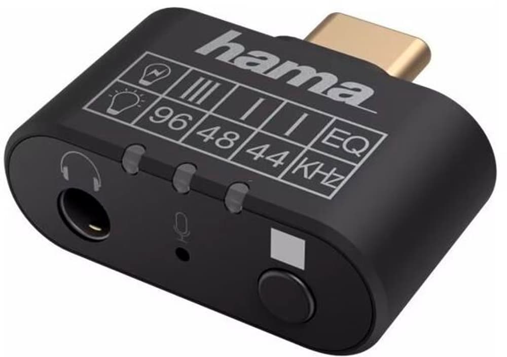 USB-C, 3,5 mm, Prise, égaliseur, microphone Adaptateur audio Hama 785300172116 Photo no. 1