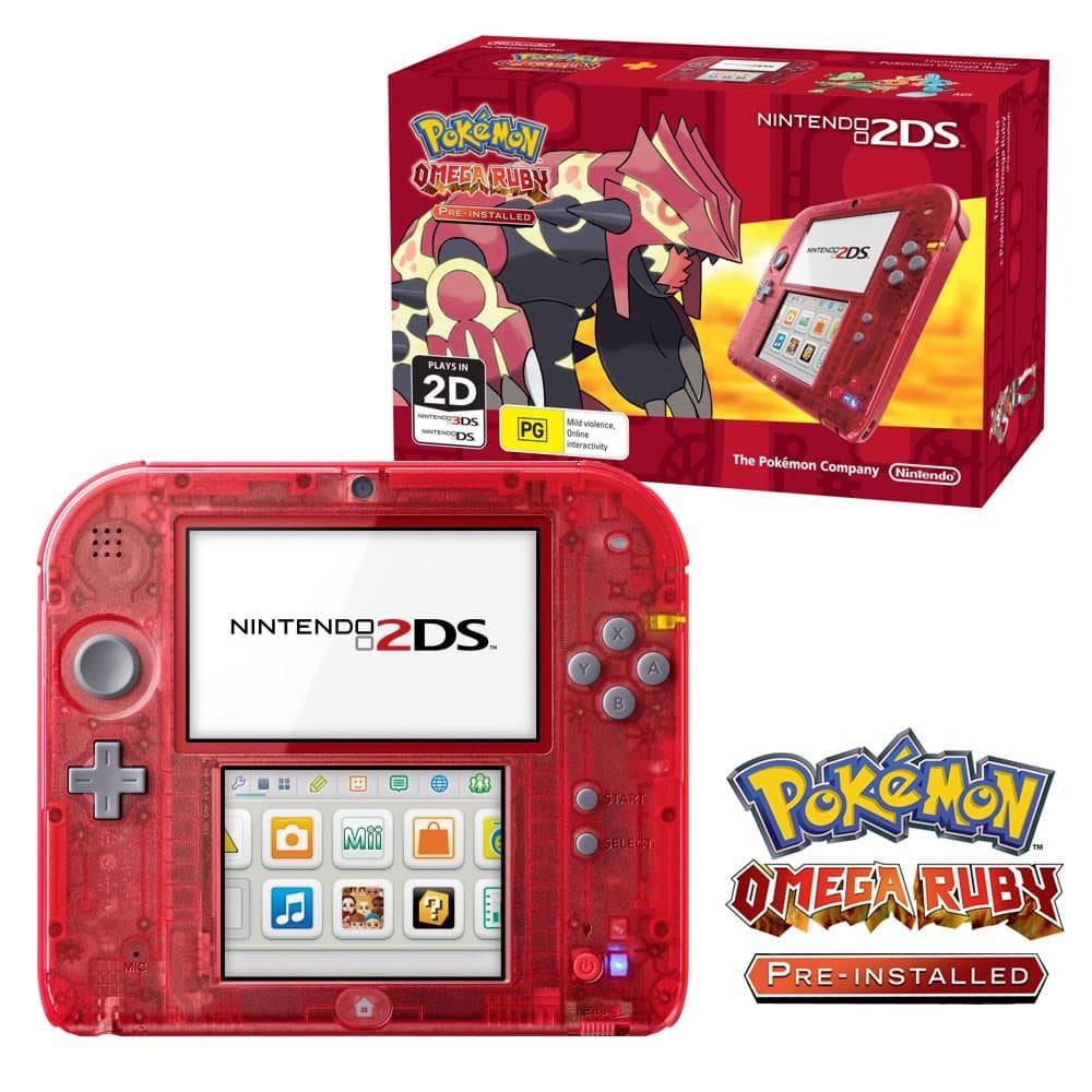 2DS Red inkl. Pokémon Omega Rubin Nintendo 78542620000014 Bild Nr. 1