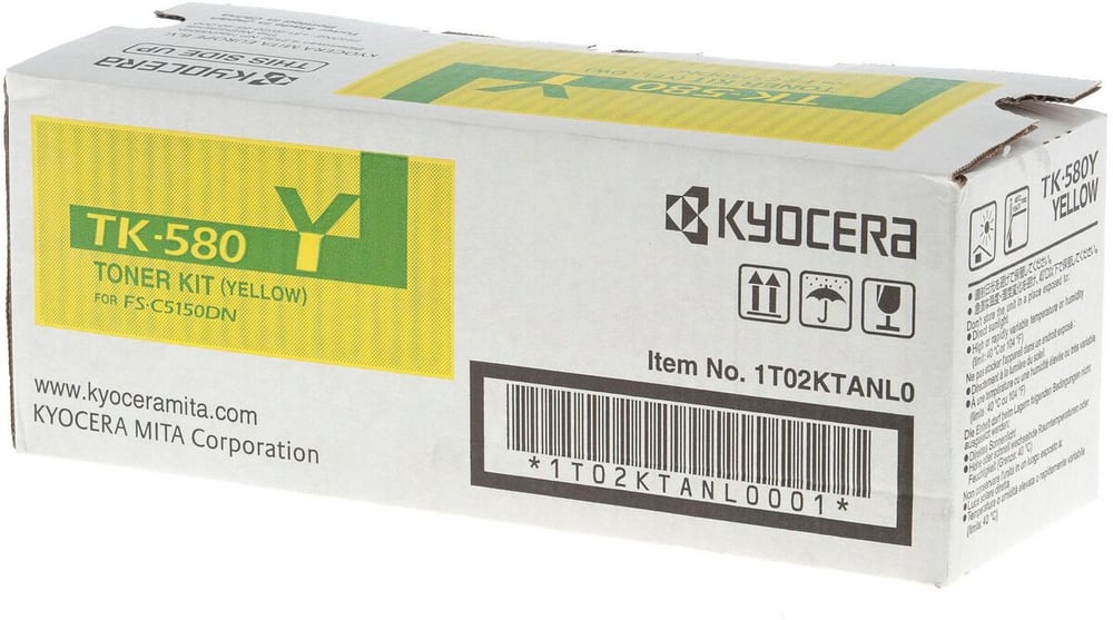 TK-580Y Yellow Toner Kyocera 785302430726 N. figura 1