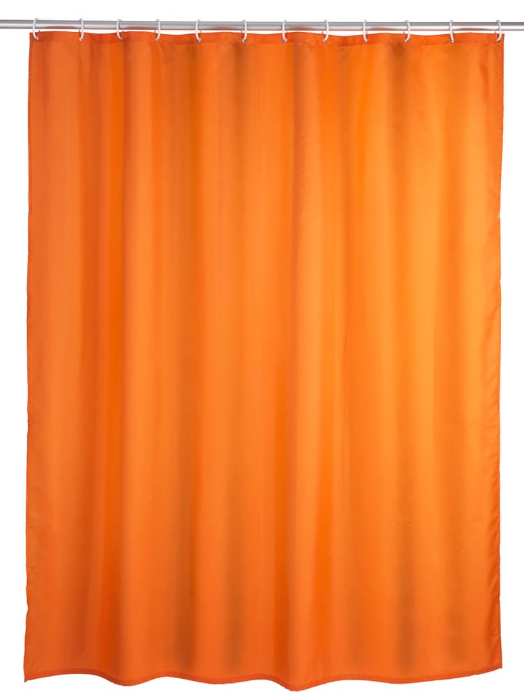 Tenda doccia tinta unita arancione antimuffa Tenda da doccia WENKO 674005900000 Colore Arancione Dimensioni 180x200 cm N. figura 1