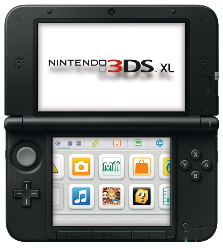 3DS XL Silver-nero Nintendo 78541300000012 No. figura 1