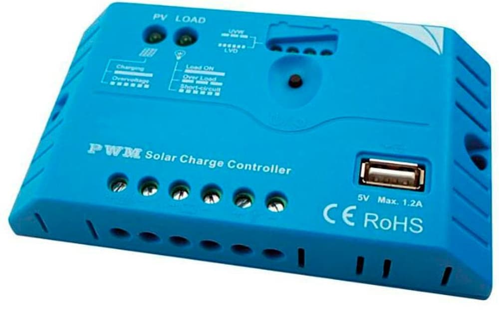 Regolatore di carica SOL10UC3 PWM 10 A 12 - 24 V Regolatore di carica Velleman 785302414859 N. figura 1