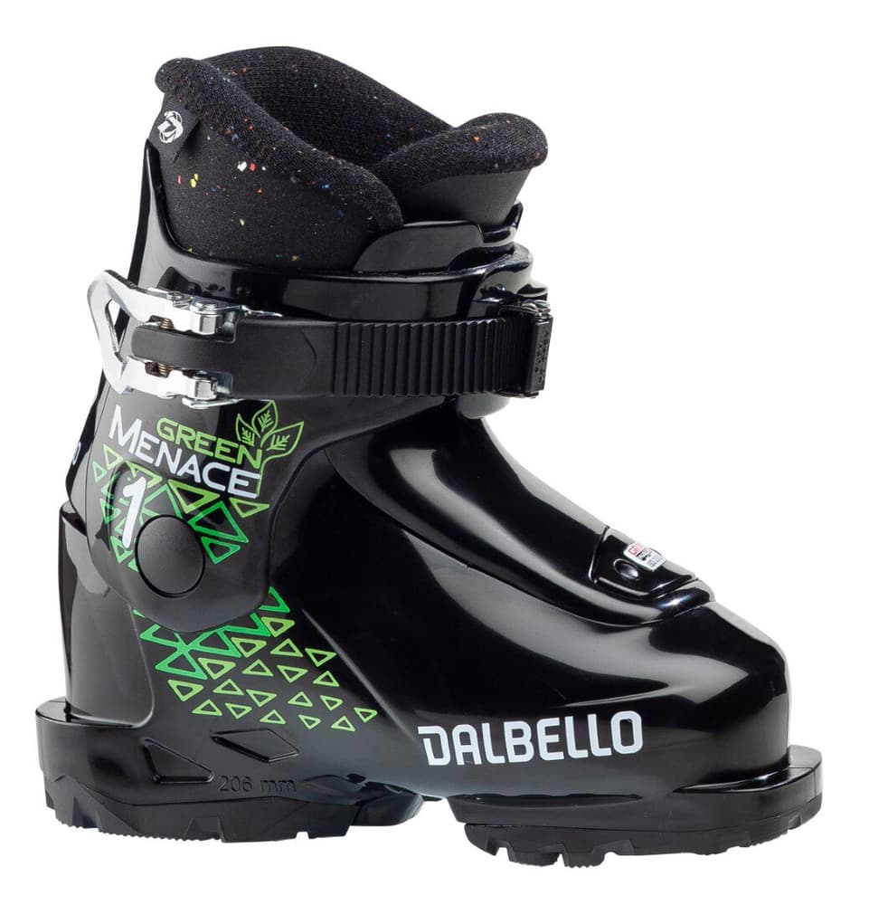 GREEN MENACE 1.0 GW Chaussures de ski Dalbello 468923218520 Taille 18.5 Couleur noir Photo no. 1