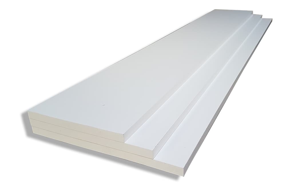 Regalbauplatte Weiss 18 mm Regalbauplatte DIY-Wood 643017900000 Länge L: 2600.0 mm Dimensionen 18 x 600 mm Bild Nr. 1